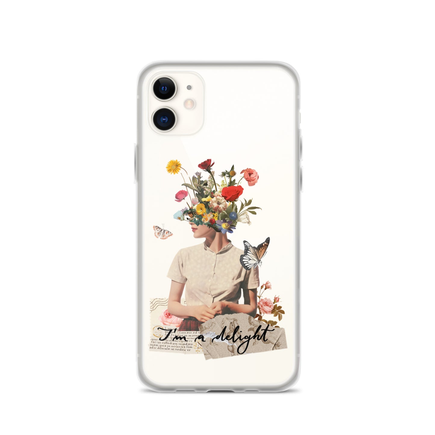 Clear Case for iPhone® "I'm a delight"