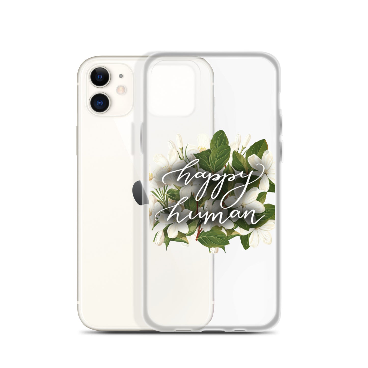 Clear Case for iPhone® "happy human"