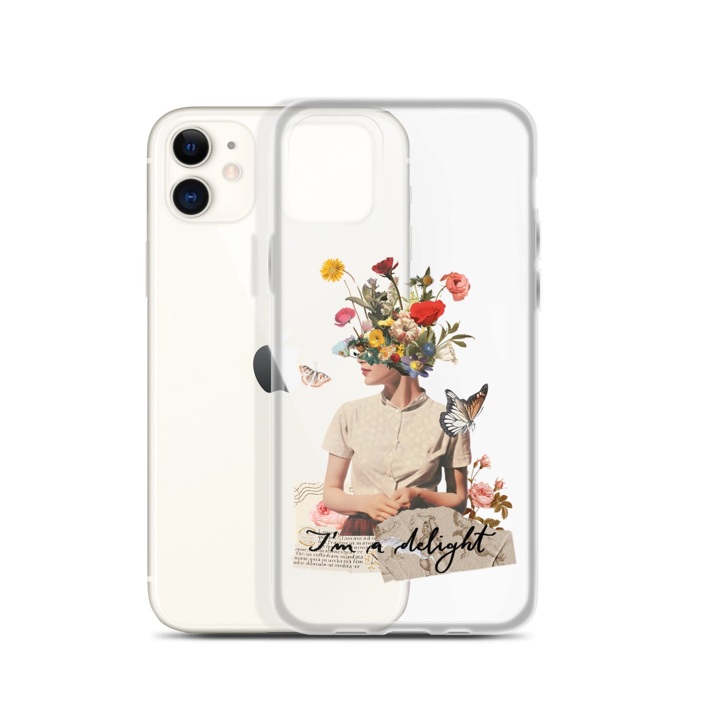 Clear Case for iPhone® "I'm a delight"