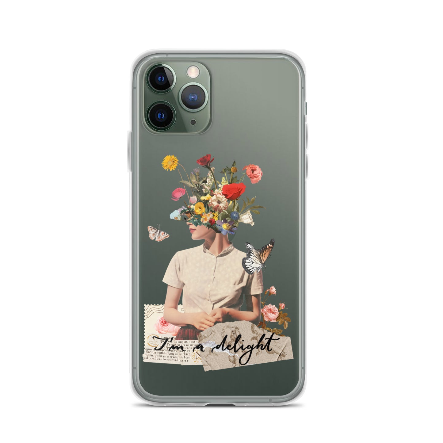 Clear Case for iPhone® "I'm a delight"