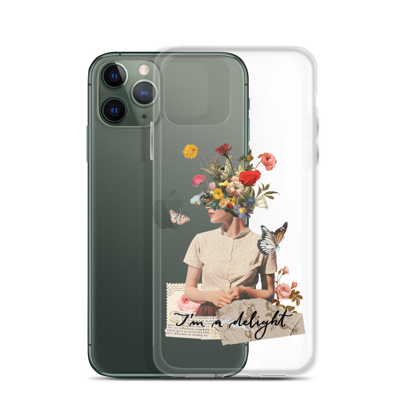Clear Case for iPhone® "I'm a delight"