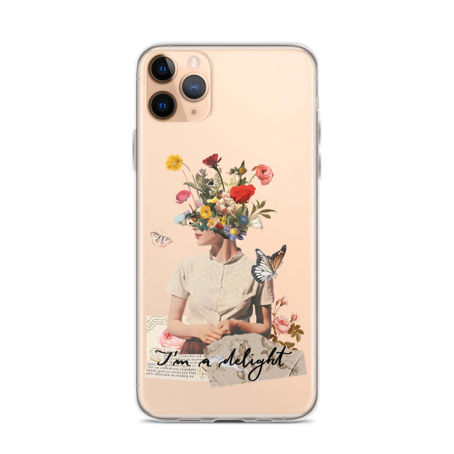 Clear Case for iPhone® "I'm a delight"