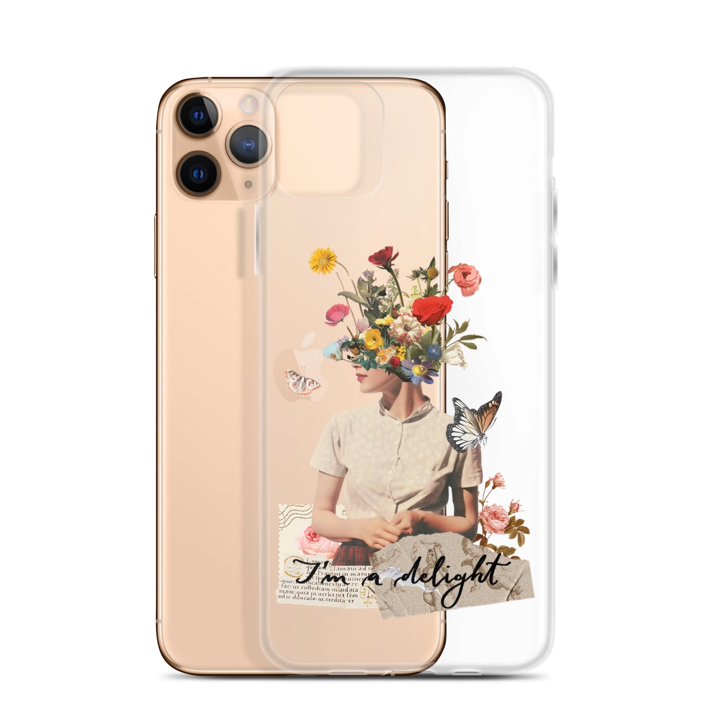 Clear Case for iPhone® "I'm a delight"