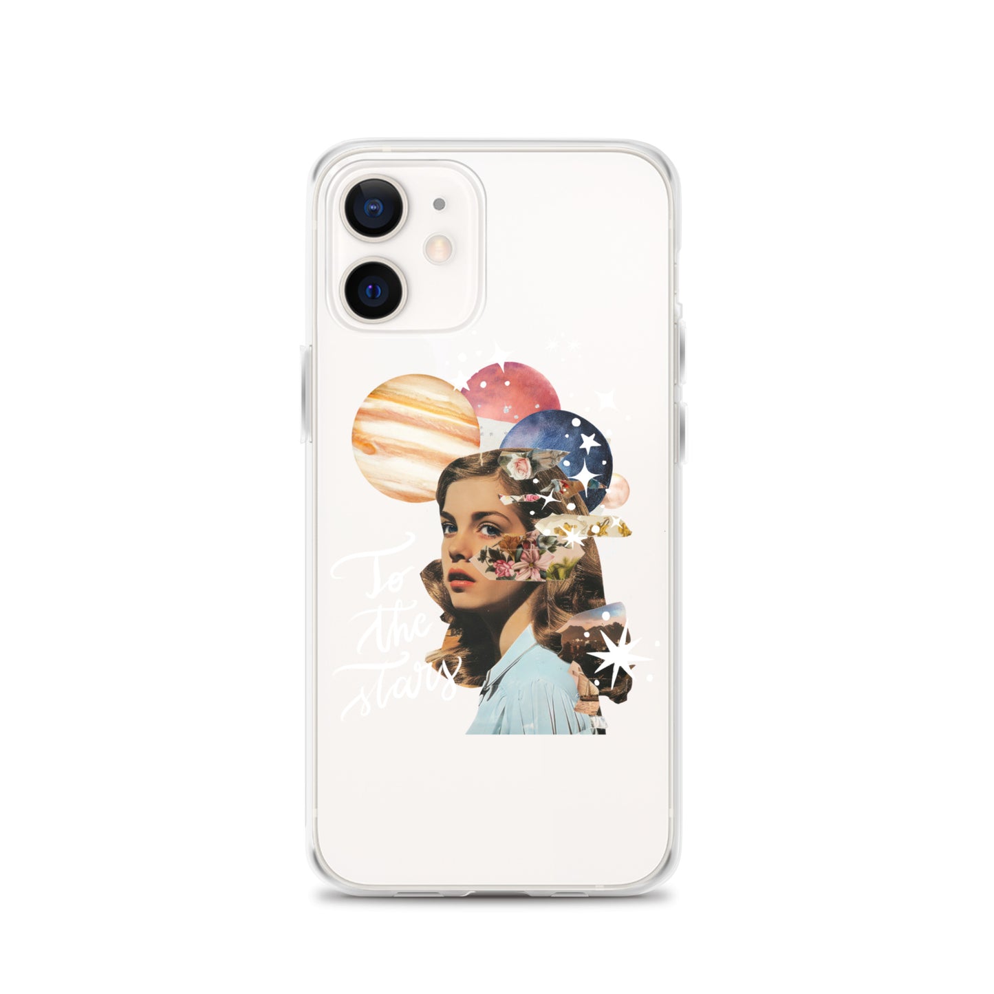 Clear Case for iPhone® "To the stars" (white)