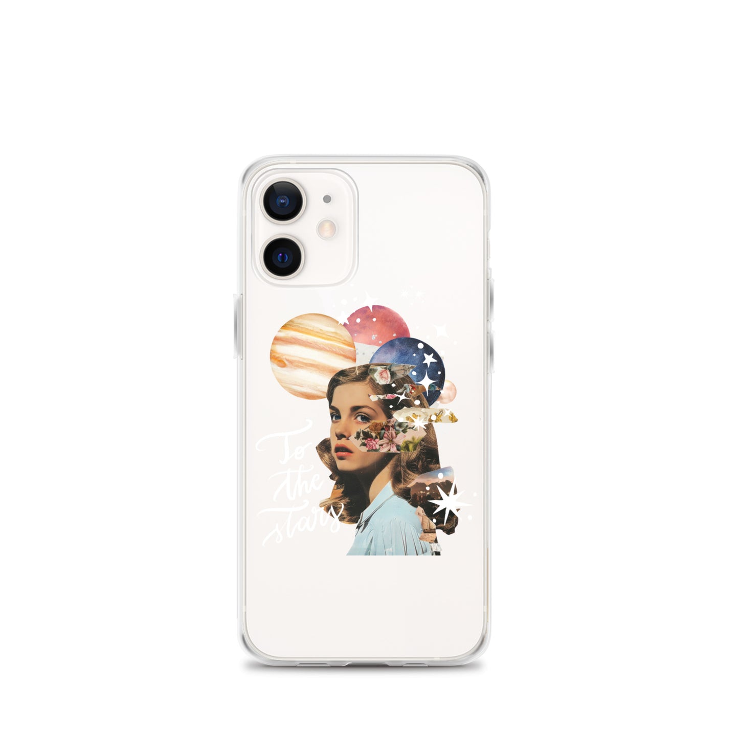 Clear Case for iPhone® "To the stars" (white)