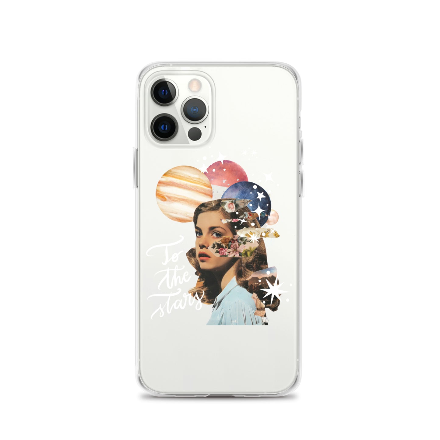 Clear Case for iPhone® "To the stars" (white)