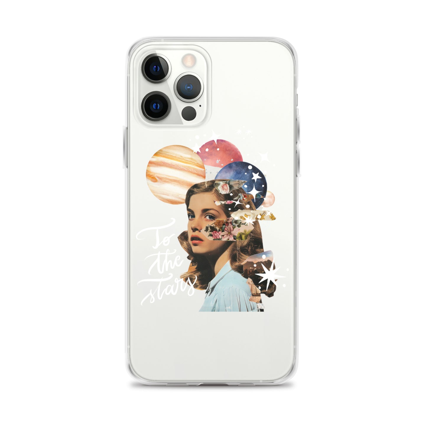 Clear Case for iPhone® "To the stars" (white)