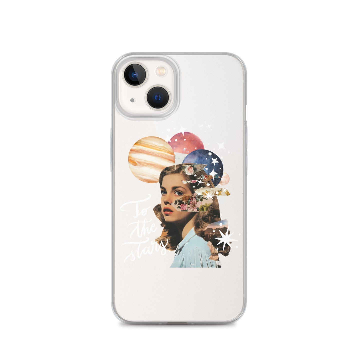 Clear Case for iPhone® "To the stars" (white)
