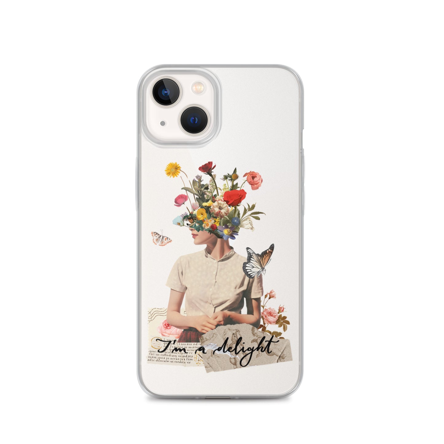 Clear Case for iPhone® "I'm a delight"