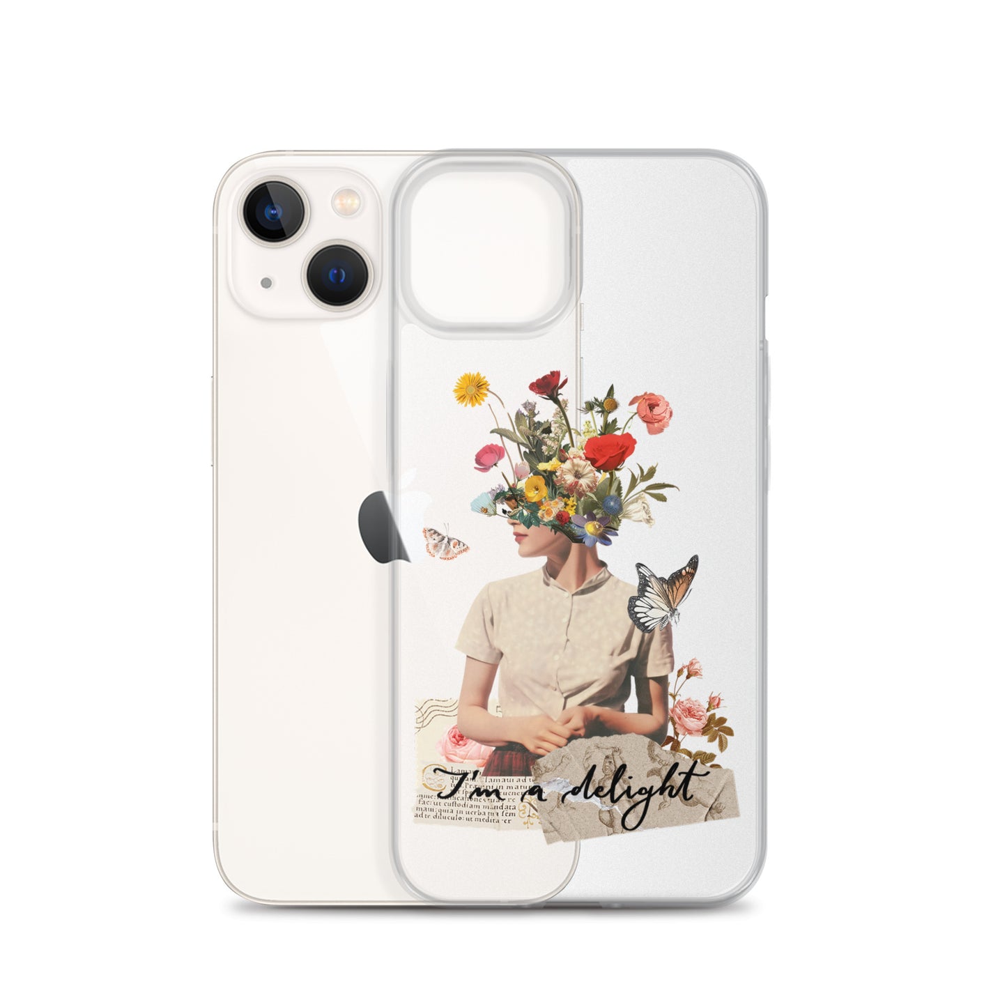 Clear Case for iPhone® "I'm a delight"