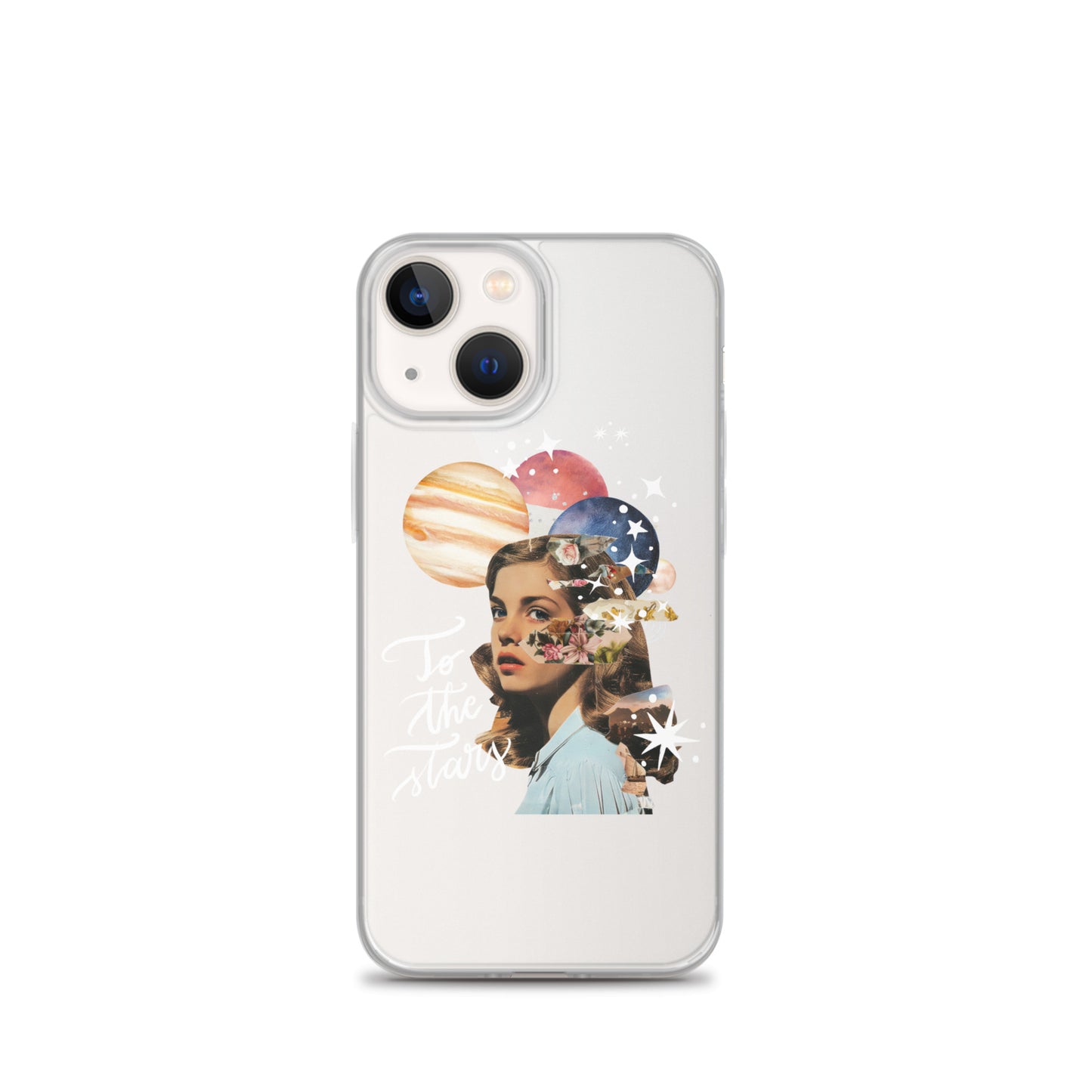 Clear Case for iPhone® "To the stars" (white)