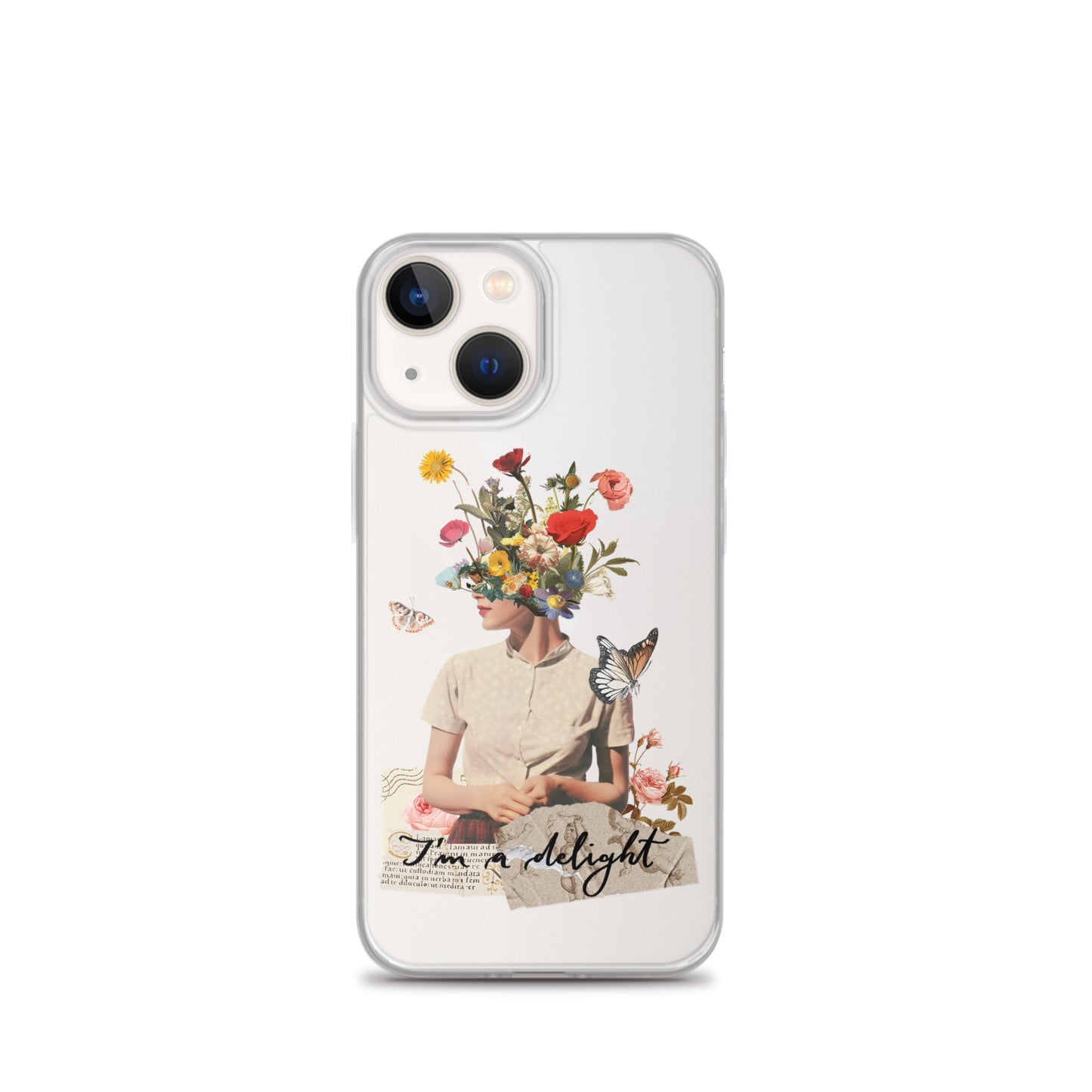 Clear Case for iPhone® "I'm a delight"