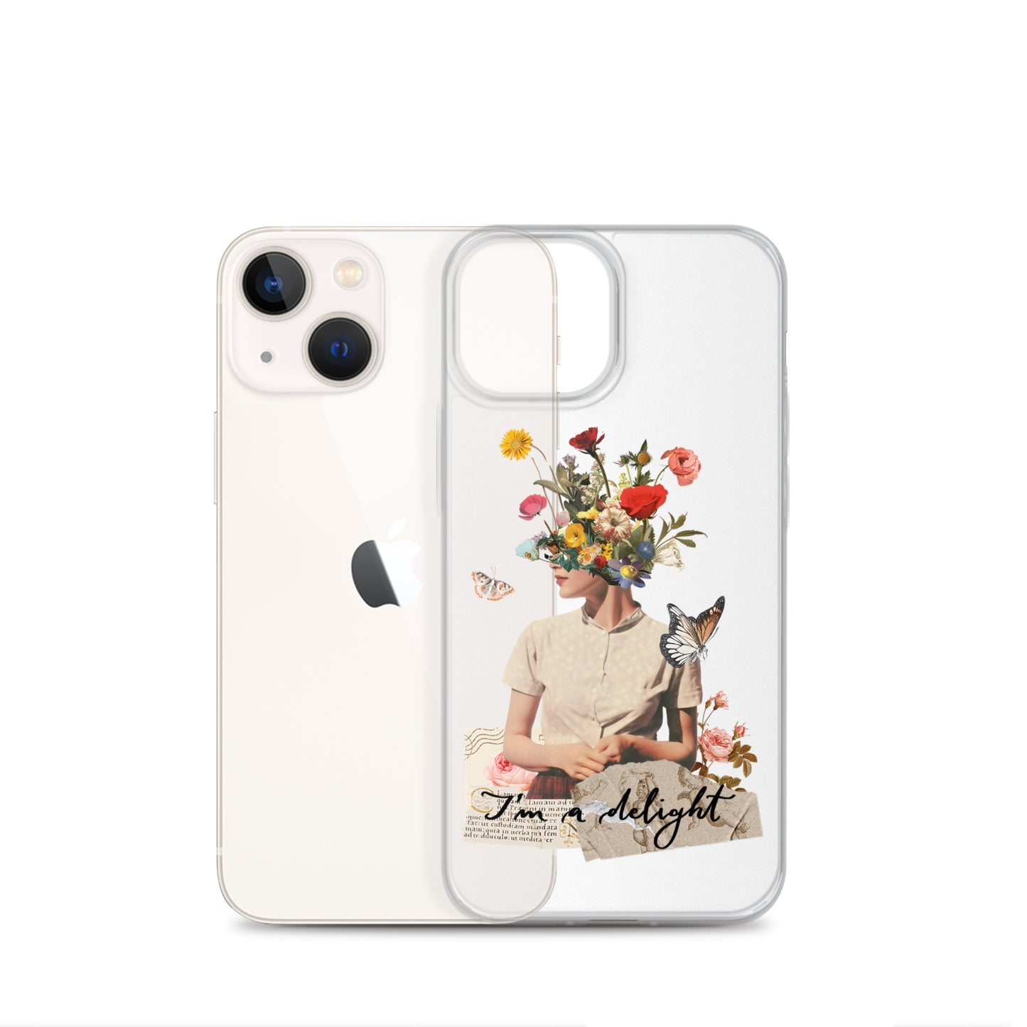 Clear Case for iPhone® "I'm a delight"