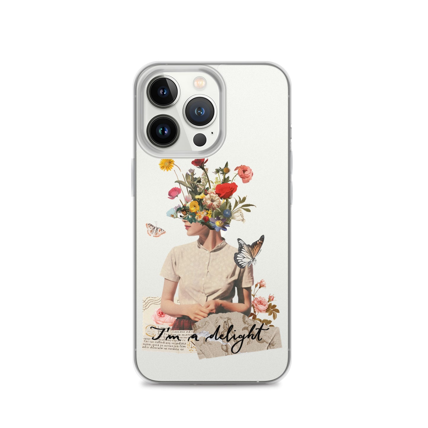 Clear Case for iPhone® "I'm a delight"