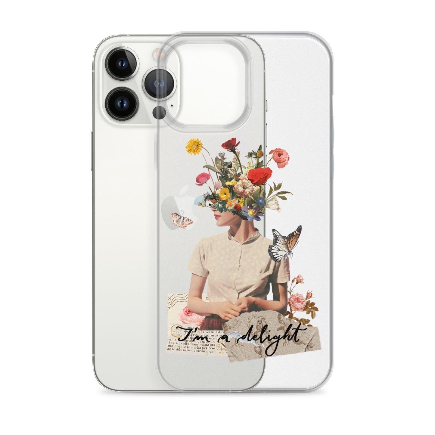 Clear Case for iPhone® "I'm a delight"