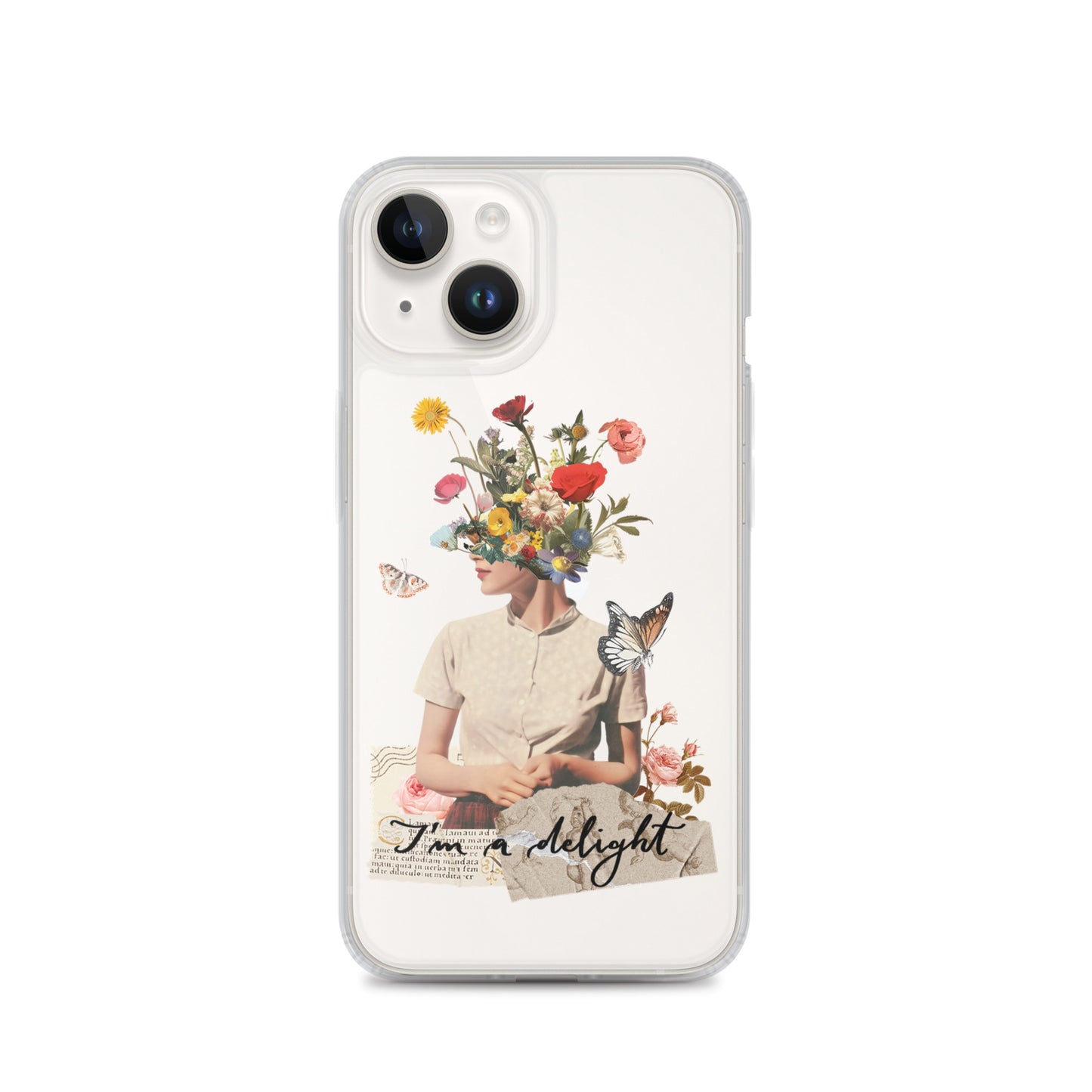 Clear Case for iPhone® "I'm a delight"