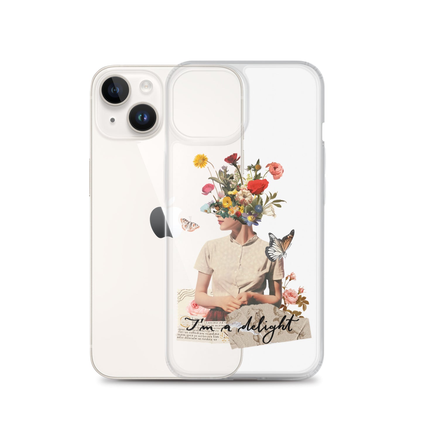 Clear Case for iPhone® "I'm a delight"