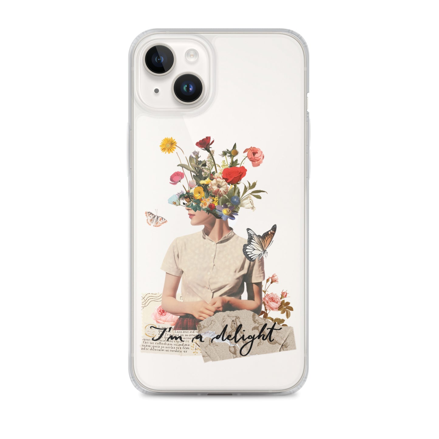 Clear Case for iPhone® "I'm a delight"