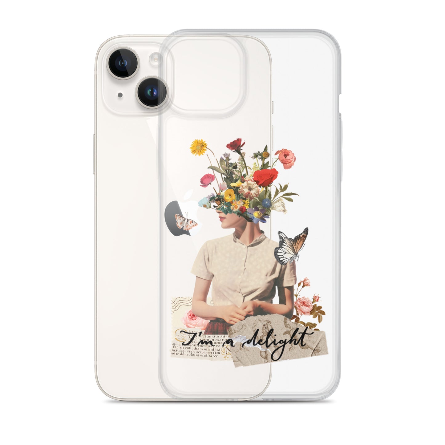 Clear Case for iPhone® "I'm a delight"