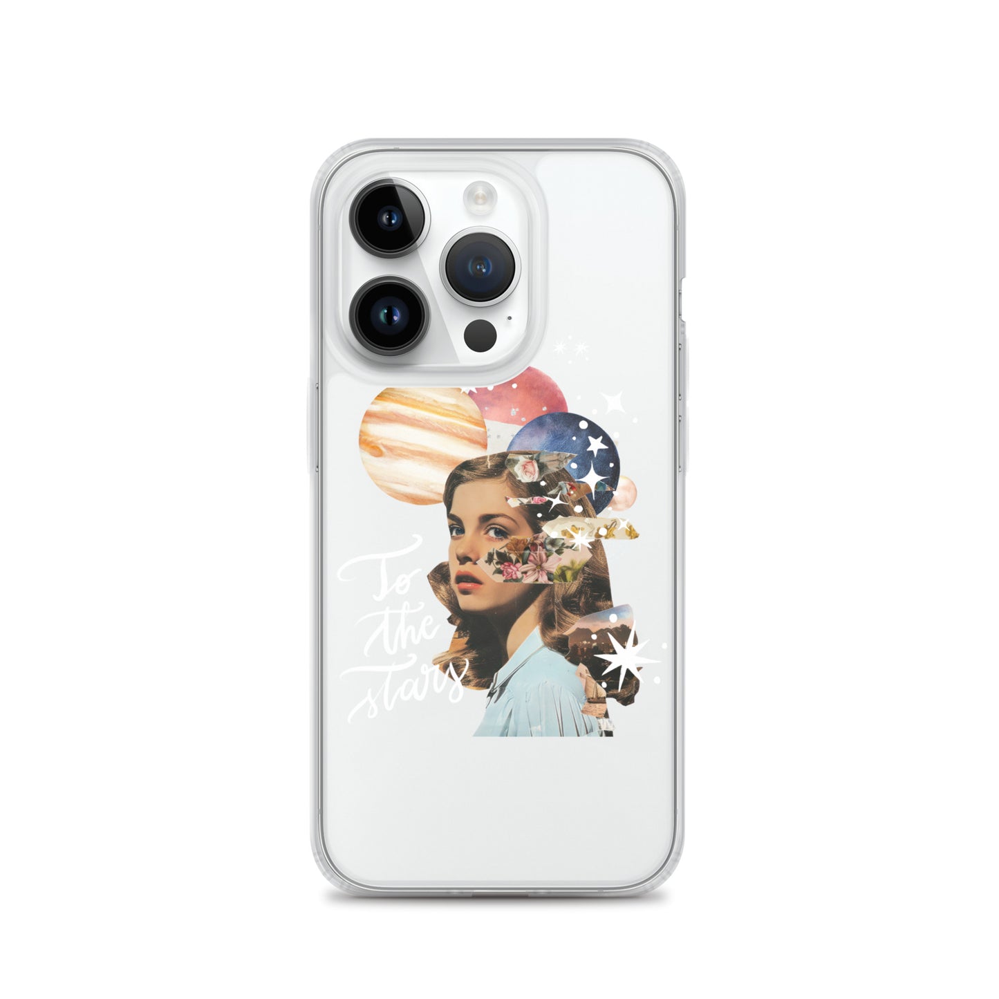 Clear Case for iPhone® "To the stars" (white)