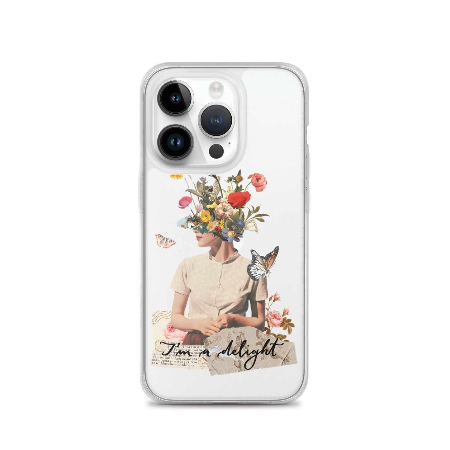 Clear Case for iPhone® "I'm a delight"