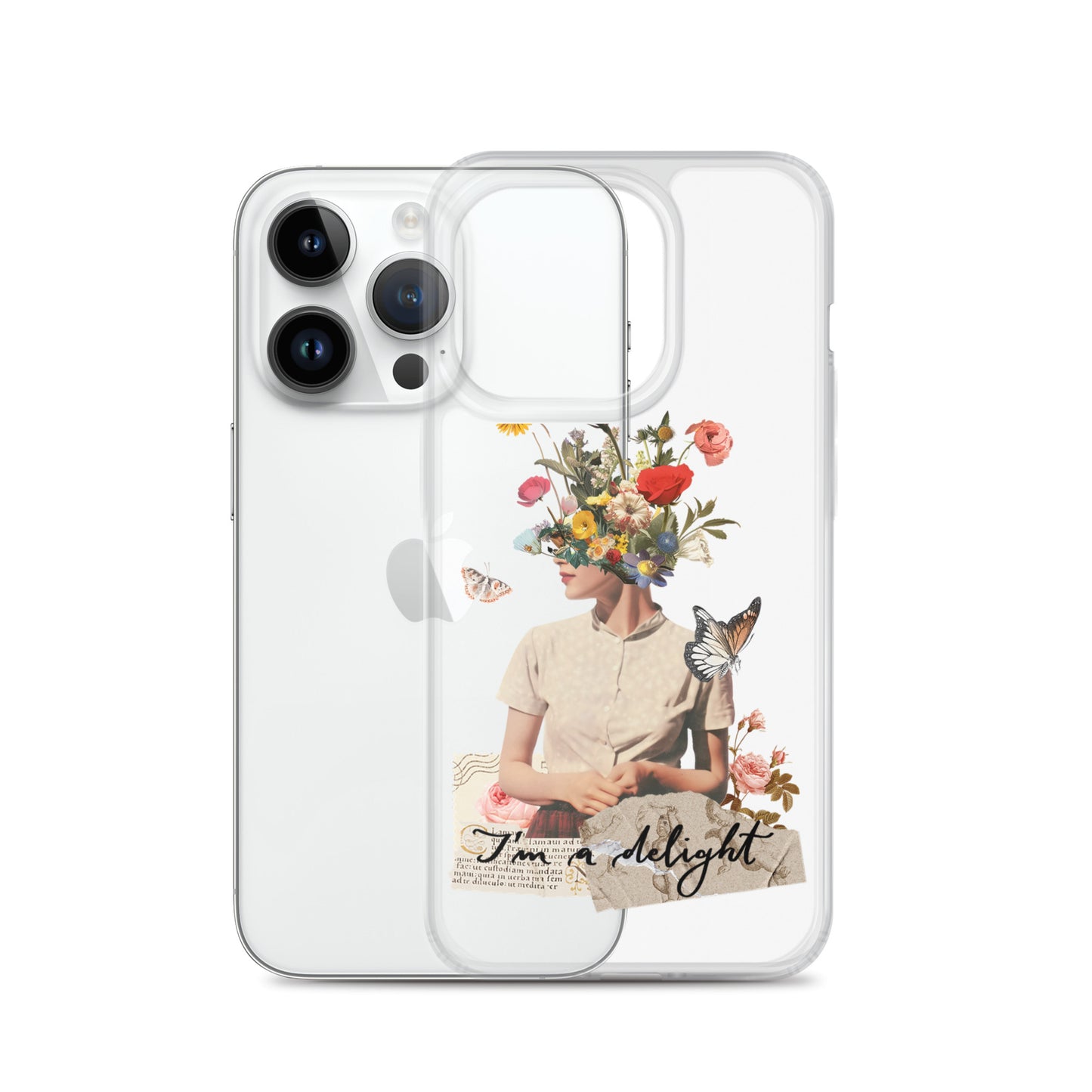 Clear Case for iPhone® "I'm a delight"