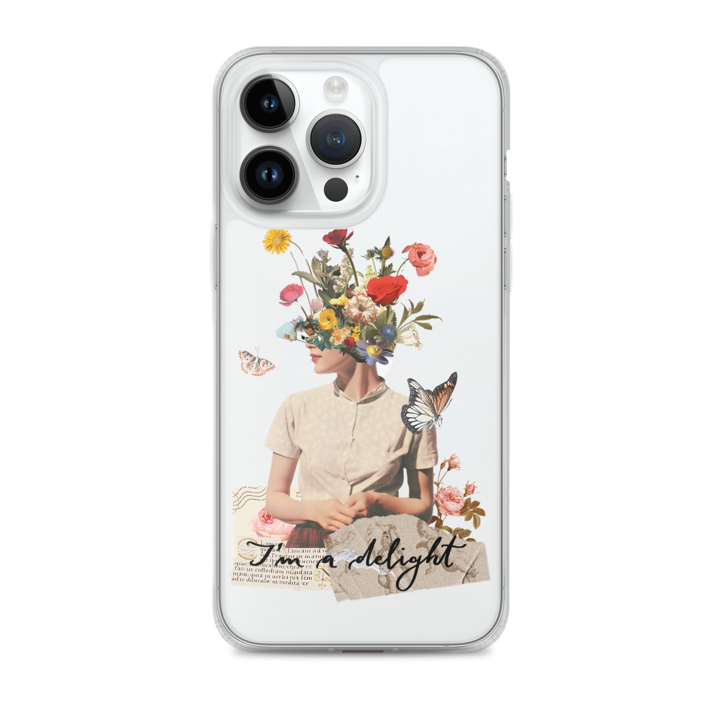 Clear Case for iPhone® "I'm a delight"