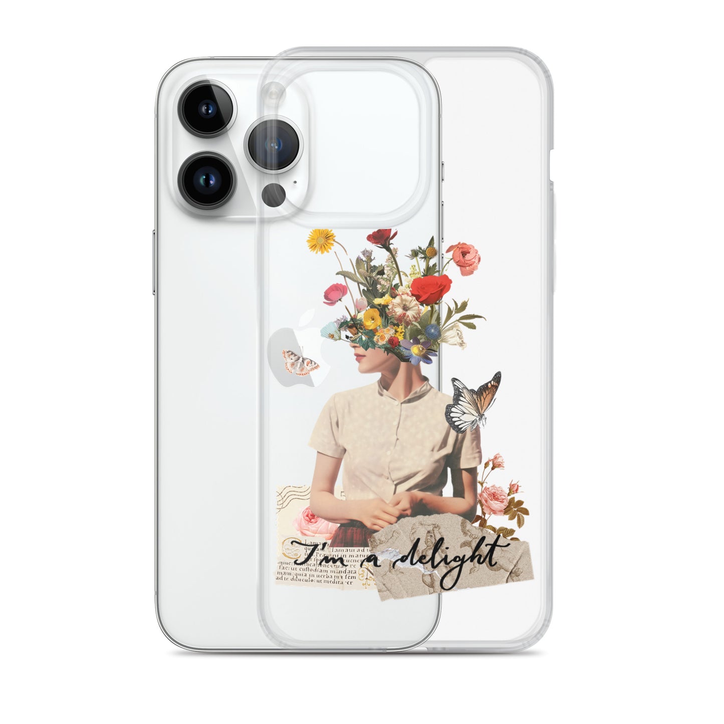 Clear Case for iPhone® "I'm a delight"