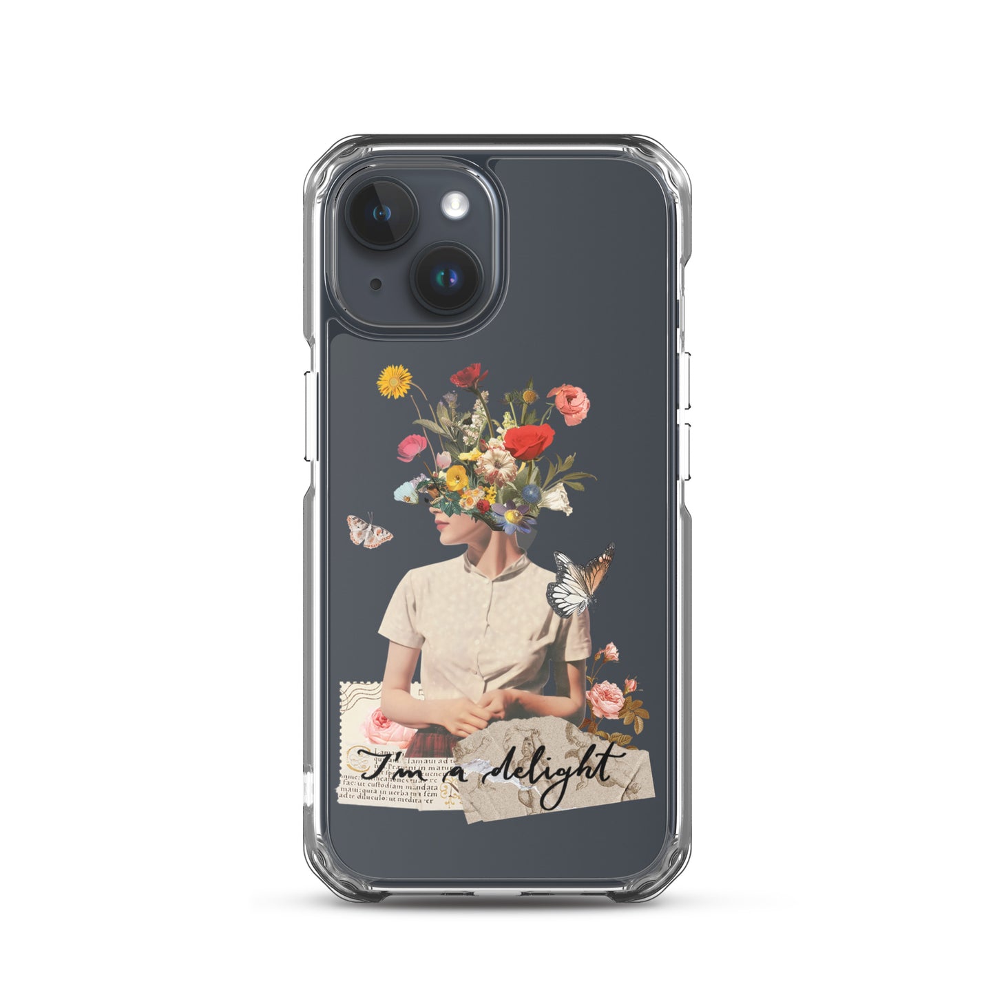 Clear Case for iPhone® "I'm a delight"