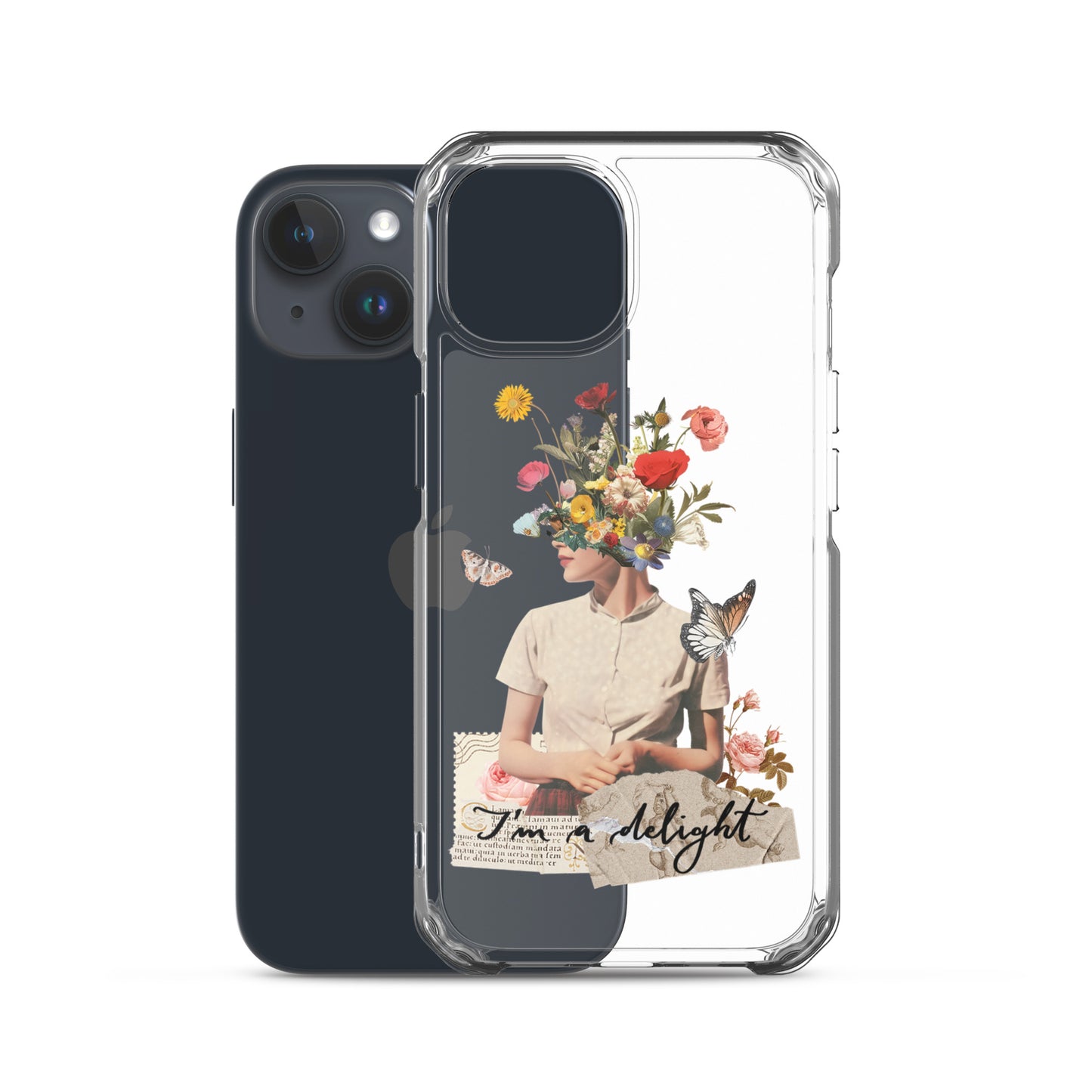Clear Case for iPhone® "I'm a delight"