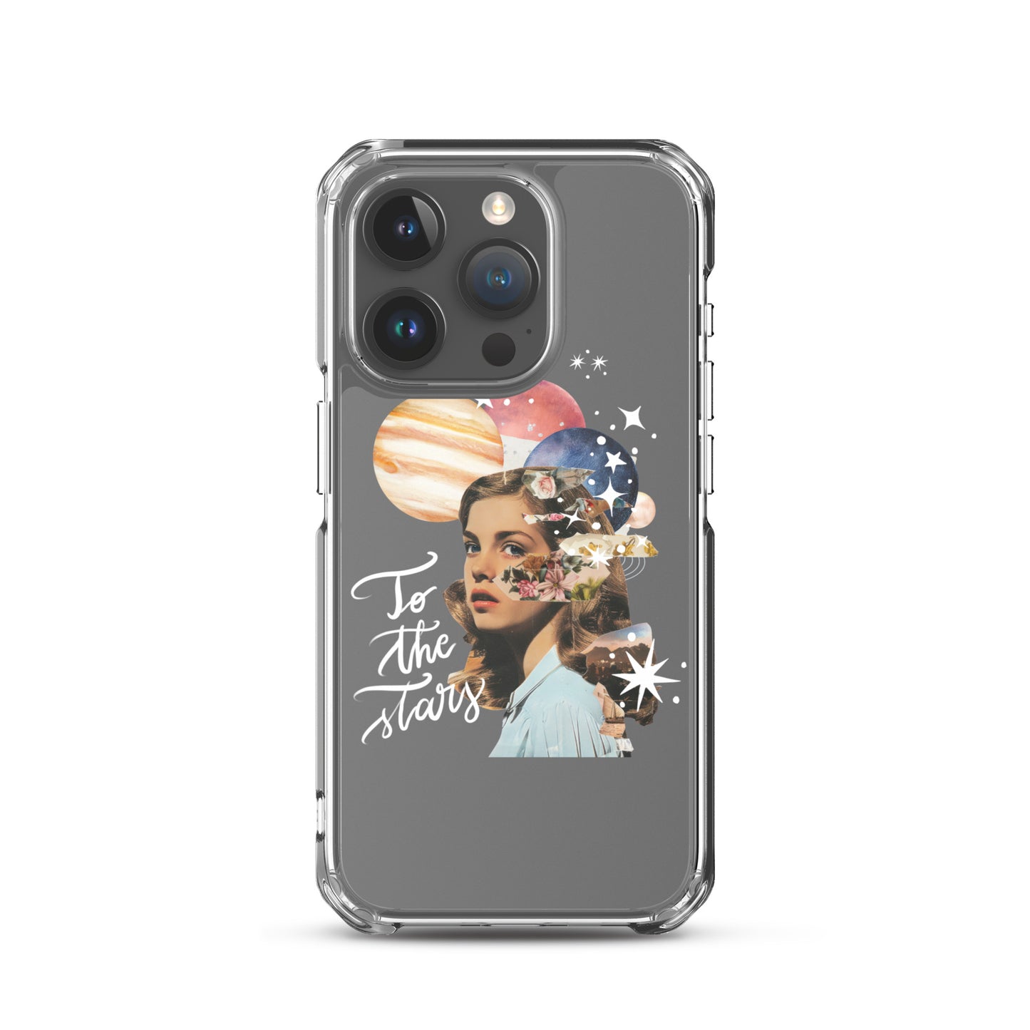 Clear Case for iPhone® "To the stars" (white)