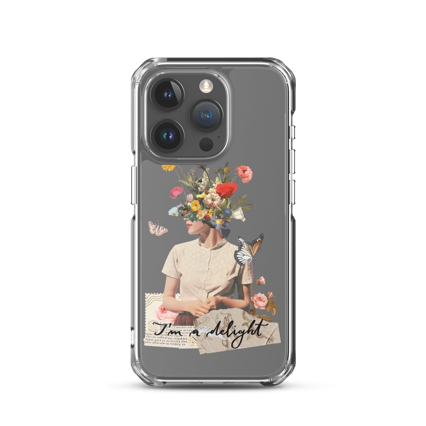 Clear Case for iPhone® "I'm a delight"