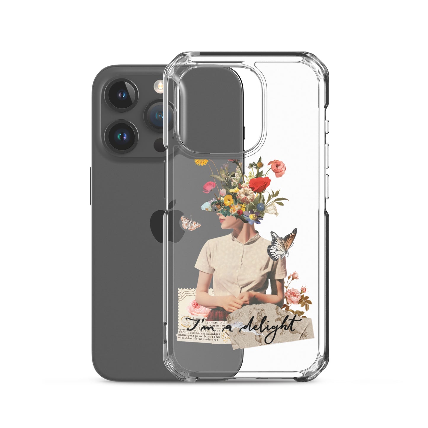 Clear Case for iPhone® "I'm a delight"