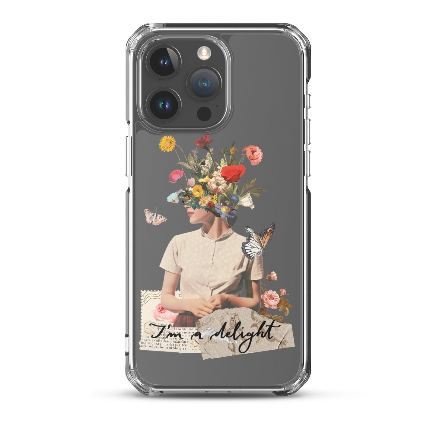 Clear Case for iPhone® "I'm a delight"
