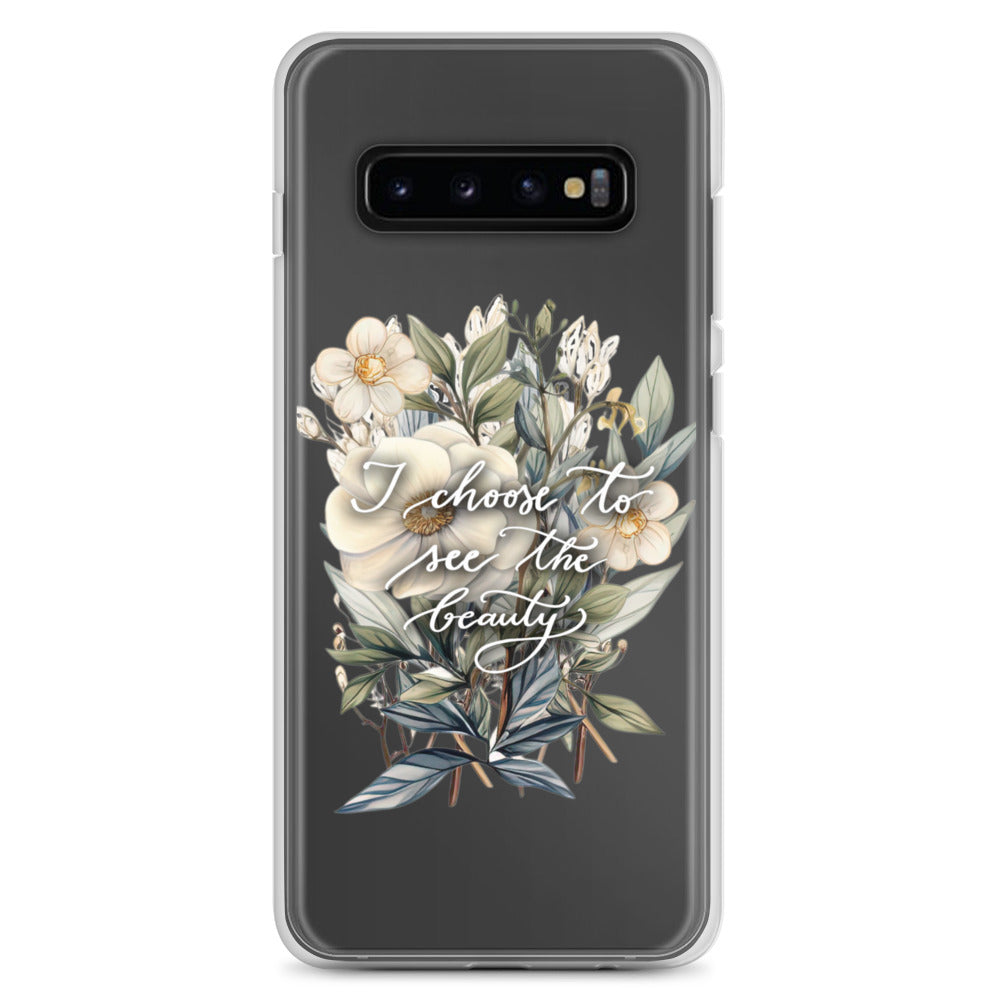 Clear Case for Samsung® "I choose flowers"