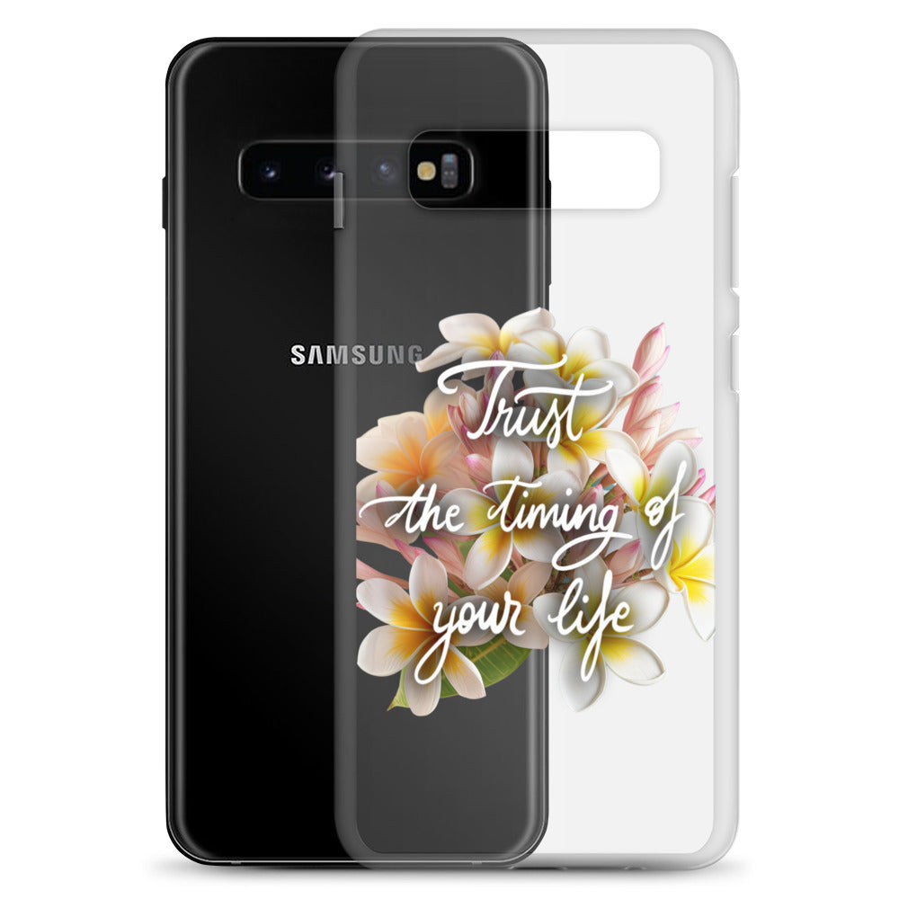 Clear Case for Samsung® "Trust the timing"
