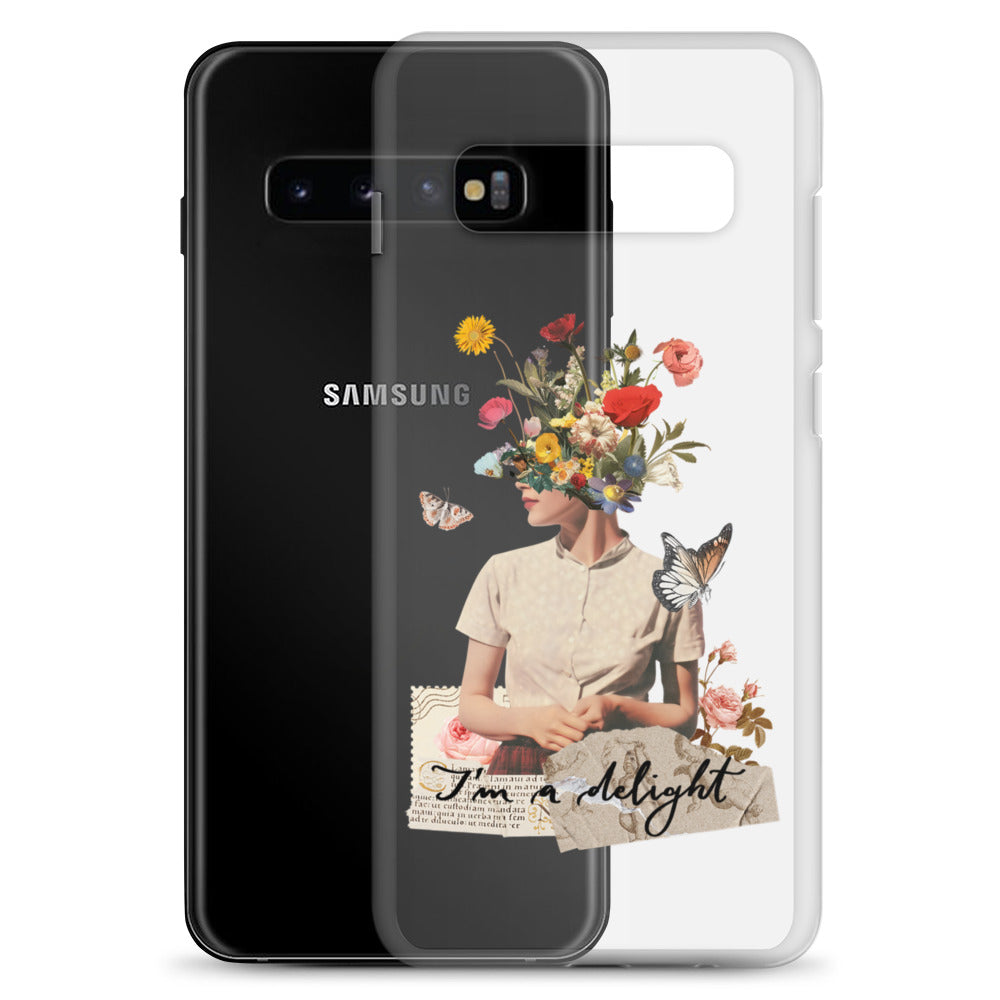 Clear Case for Samsung® "I'm a delight"