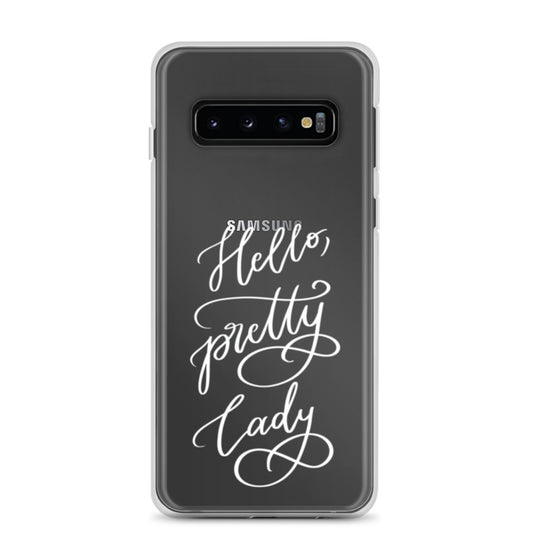 Husă transparentă pentru Samsung® "Hello, pretty lady!"