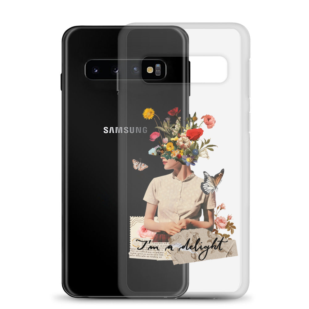 Clear Case for Samsung® "I'm a delight"