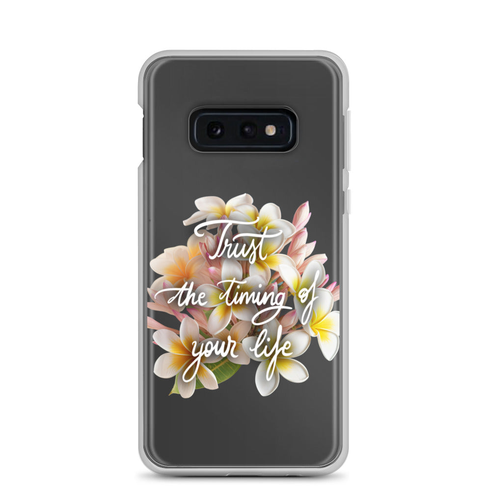 Clear Case for Samsung® "Trust the timing"