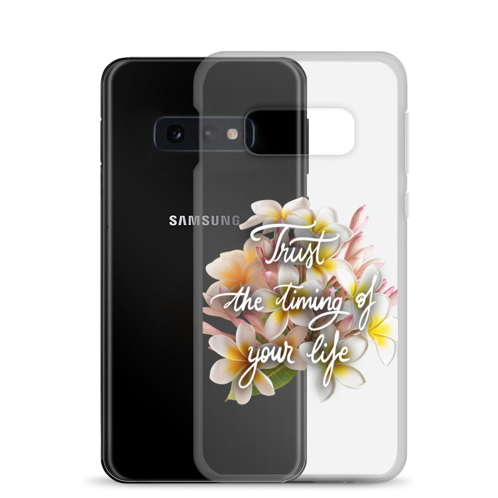 Clear Case for Samsung® "Trust the timing"