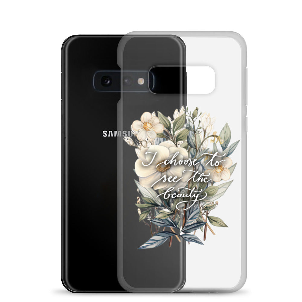 Clear Case for Samsung® "I choose flowers"