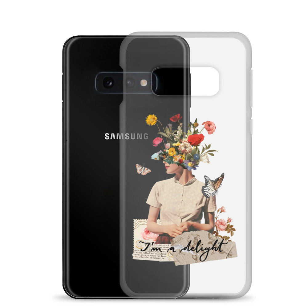 Clear Case for Samsung® "I'm a delight"