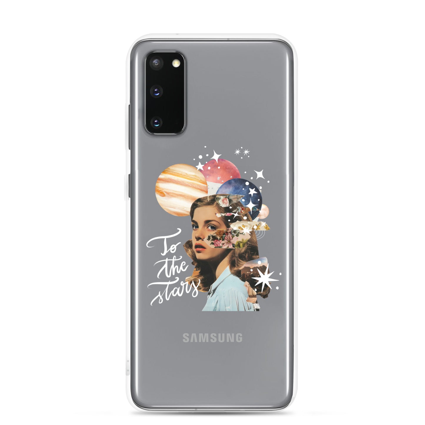 Clear Case for Samsung® "To the stars" (white)