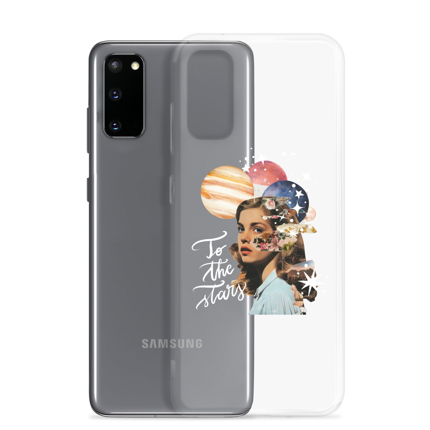 Clear Case for Samsung® "To the stars" (white)
