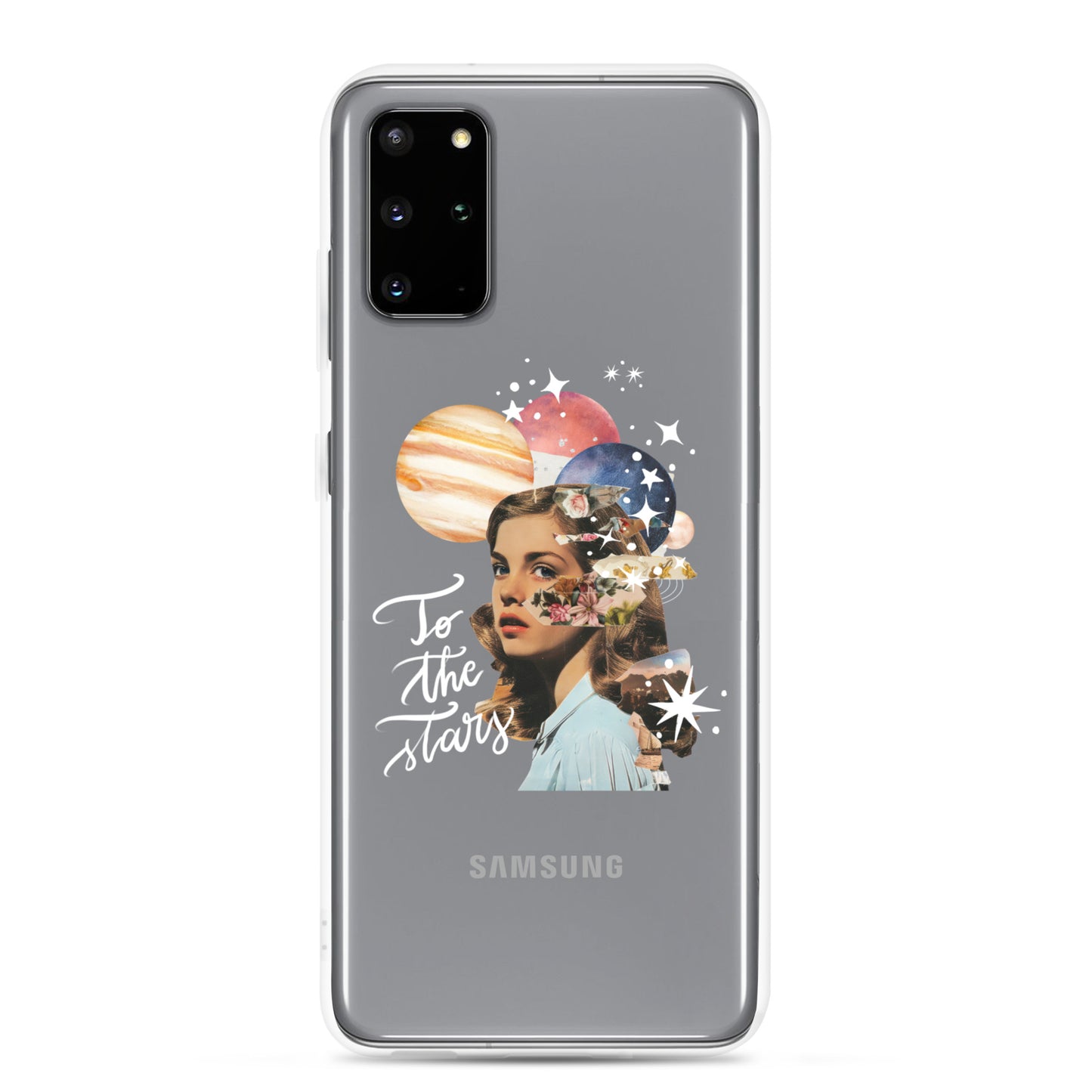 Clear Case for Samsung® "To the stars" (white)