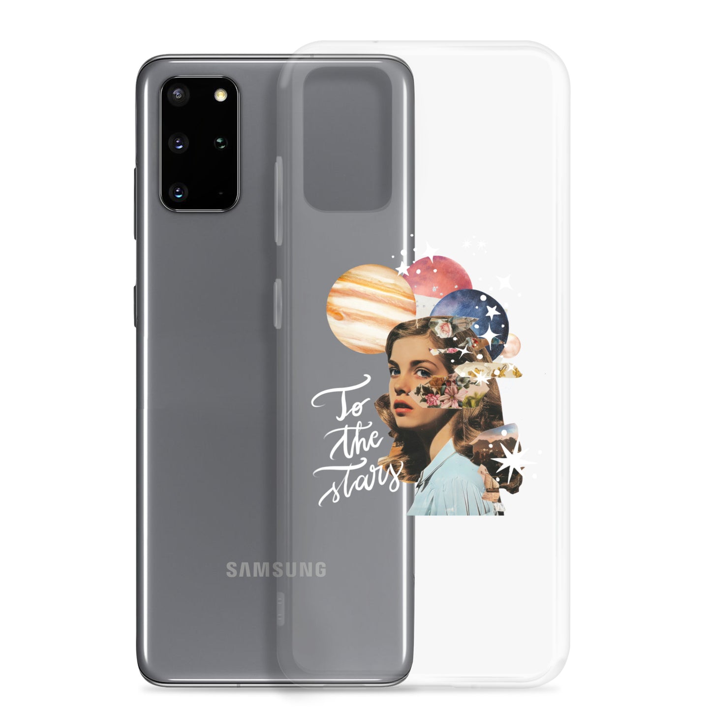 Clear Case for Samsung® "To the stars" (white)