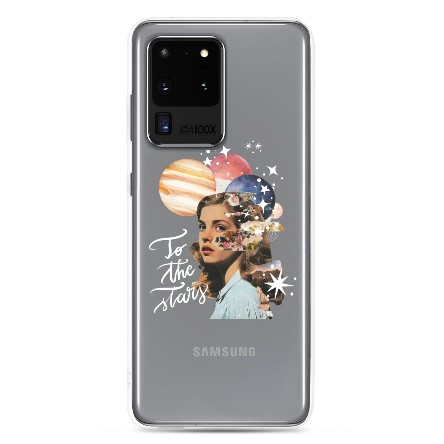 Clear Case for Samsung® "To the stars" (white)