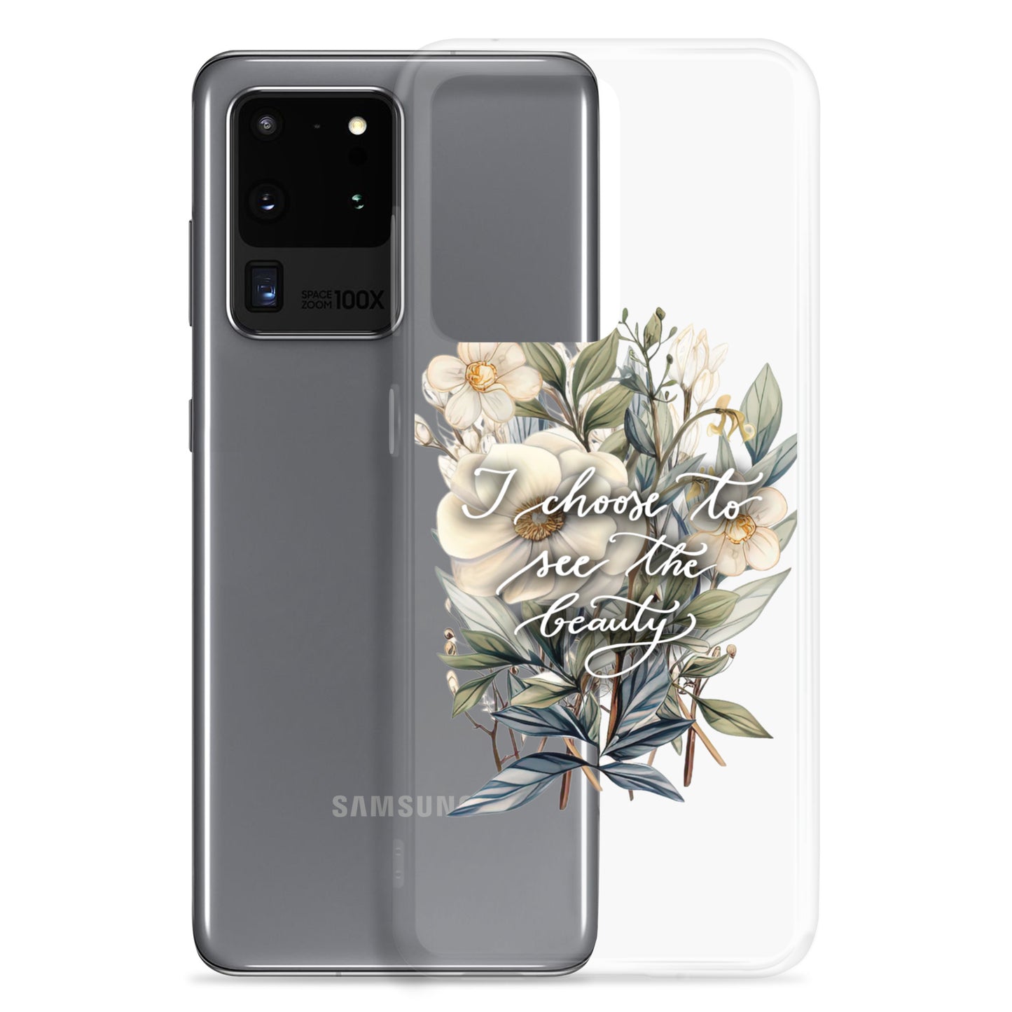 Clear Case for Samsung® "I choose flowers"