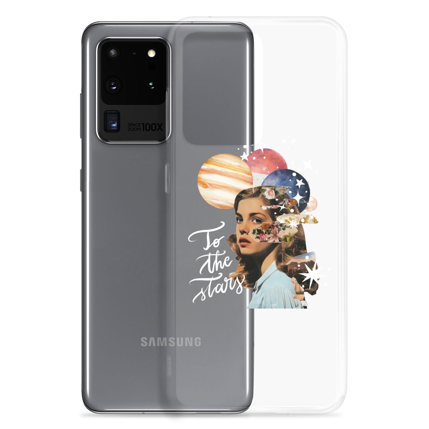 Clear Case for Samsung® "To the stars" (white)